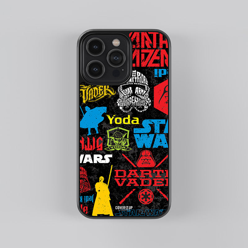 Official Star Wars Classic Pattern Glass Case