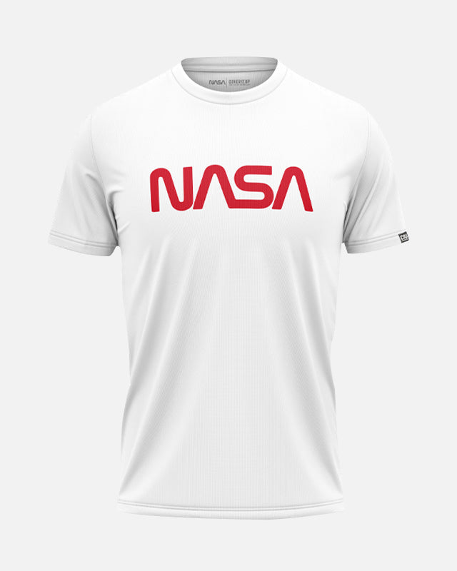 NASA Worm Logo Classic White T-Shirt