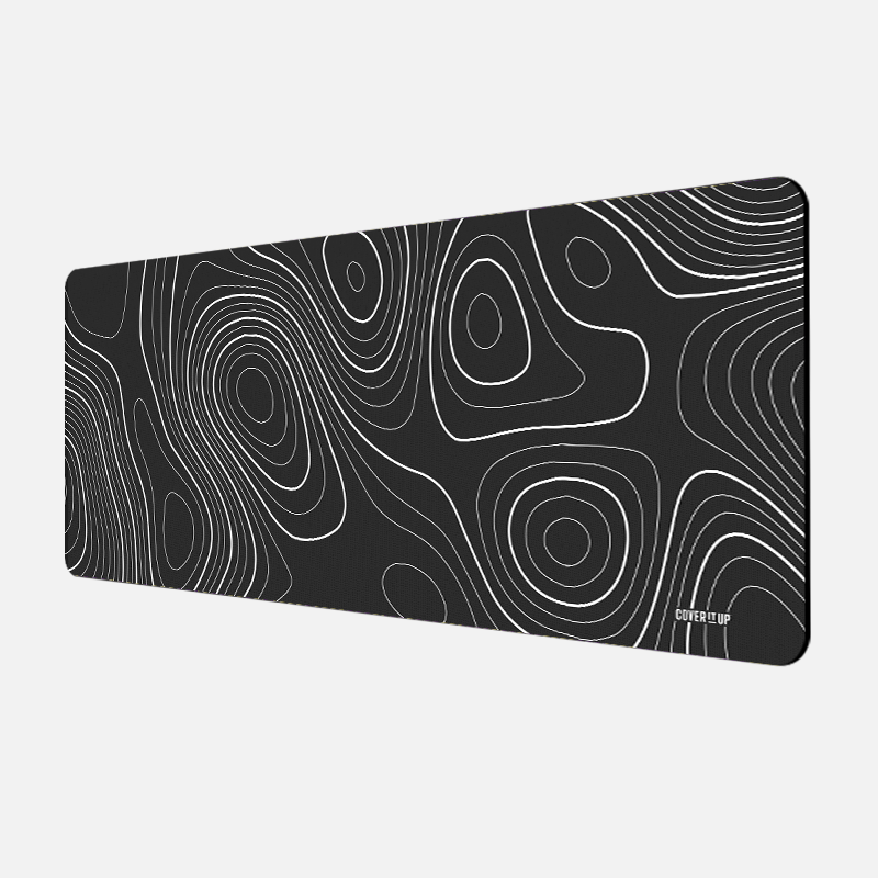 Topography Desk Mat and Gaming Mouse Pad