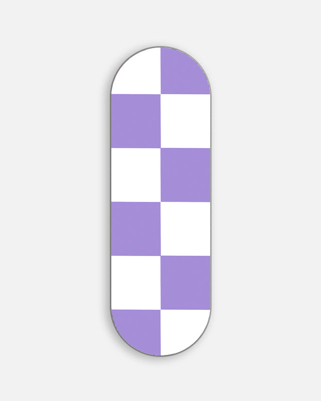 Purple Checked Slider Phone Grip