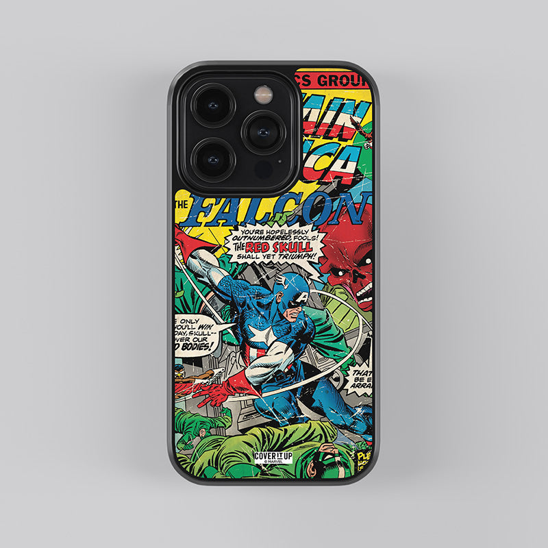 Official Marvel Captain America And The Falcon Glass Case