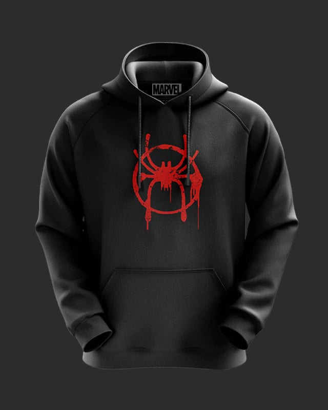 Official Marvel Spider-Verse Logo Cotton Hoodie from coveritup.com