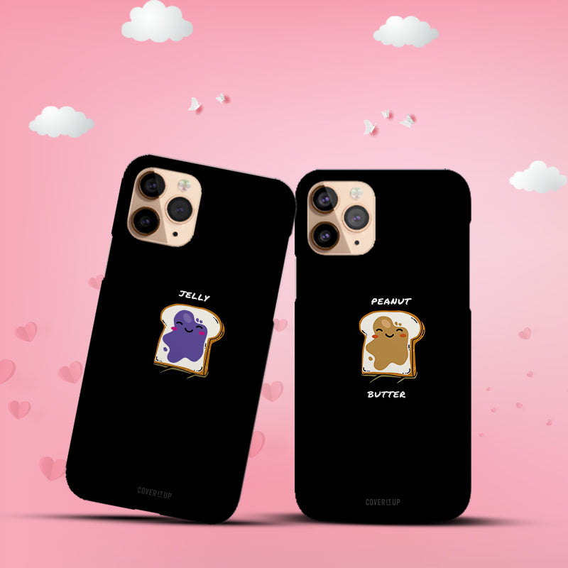Peanut Butter and Jelly Couple Hard Case Mobile Phone Cover from coveritup.com
