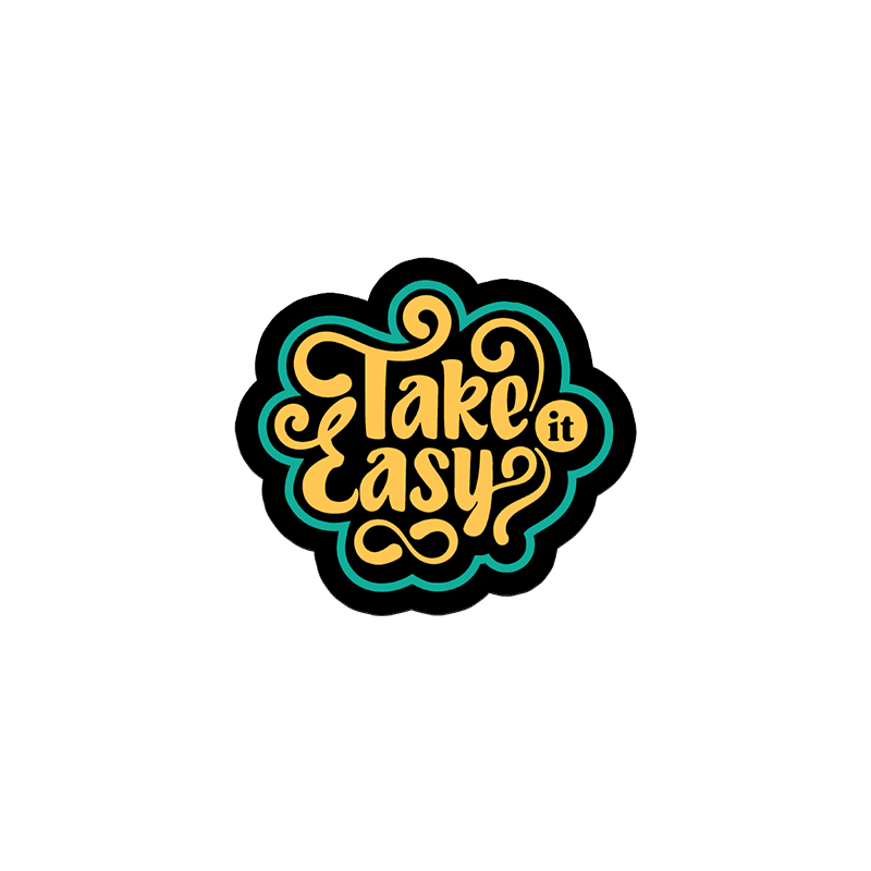 Take It Easy Vinyl Sticker from coveritup.com