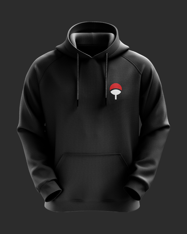Uchiha Crest Cotton Hoodie for Men and Women from coveritup.com