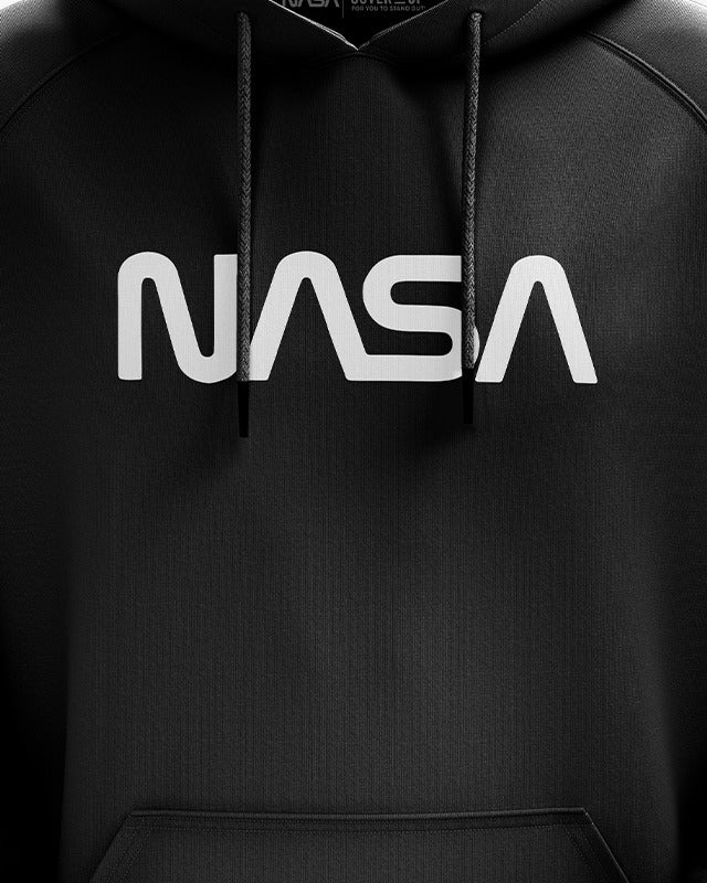 NASA Worm Logo Black All Season Hoodie