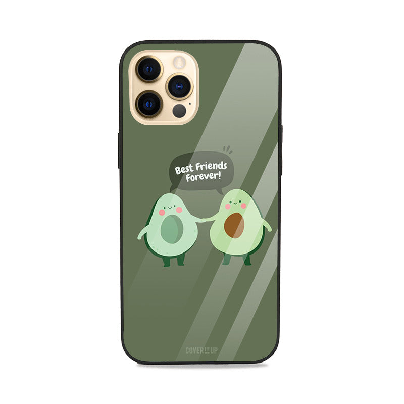 Avocado Best Friends Glass Case Mobile Phone Cover from coveritup.com