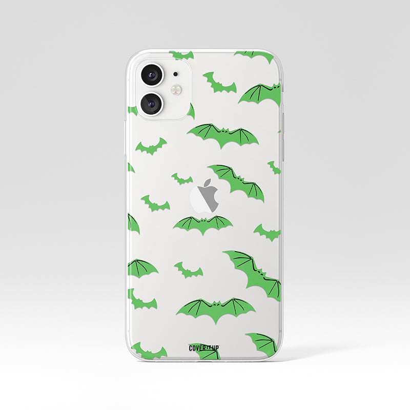 Halloween Bats Clear Silicone Case