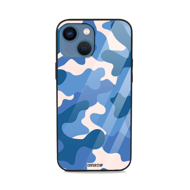 Blueberry Camo Glass Case Mobile Cover from coveritup.com