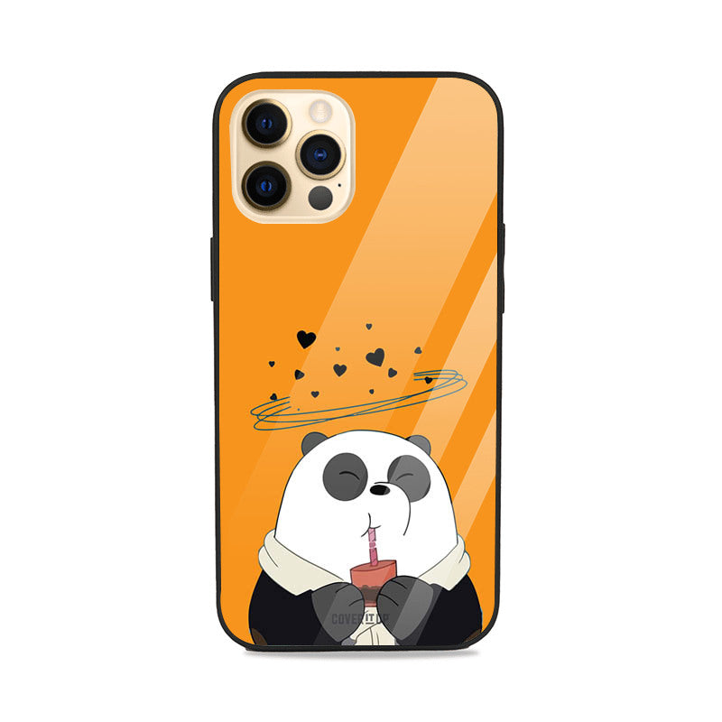 Chubby Panda Glass Case Mobile Phone Cover from coveritup.com