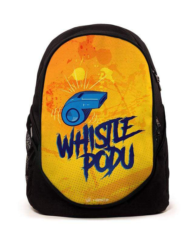 Official Chennai Super Kings Whistle Podu Backpack