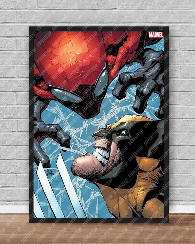 Official Marvel Wolverine Vs Spider-man Poster