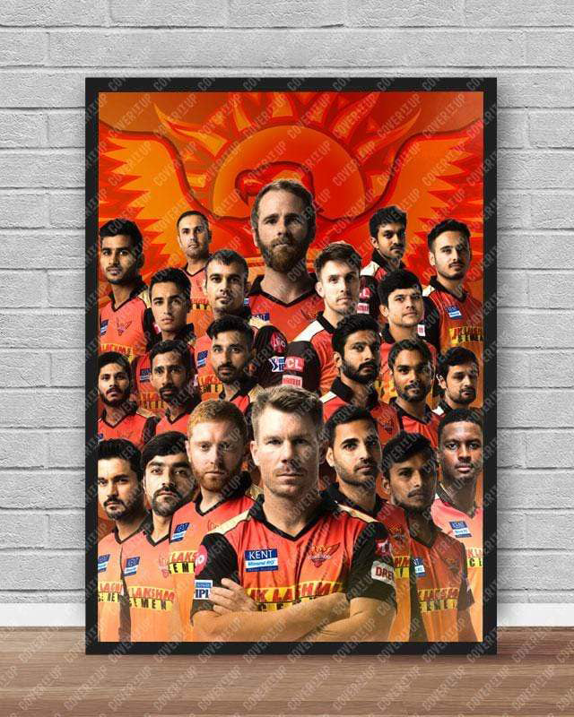 Official Sunrisers Hyderabad All Players Poster