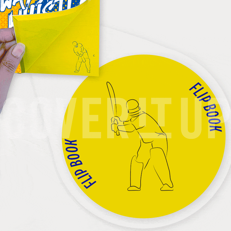 Cover It Up Stationary Official Chennai Super Kings CSK 101 Ways to Whistle Flip Note book