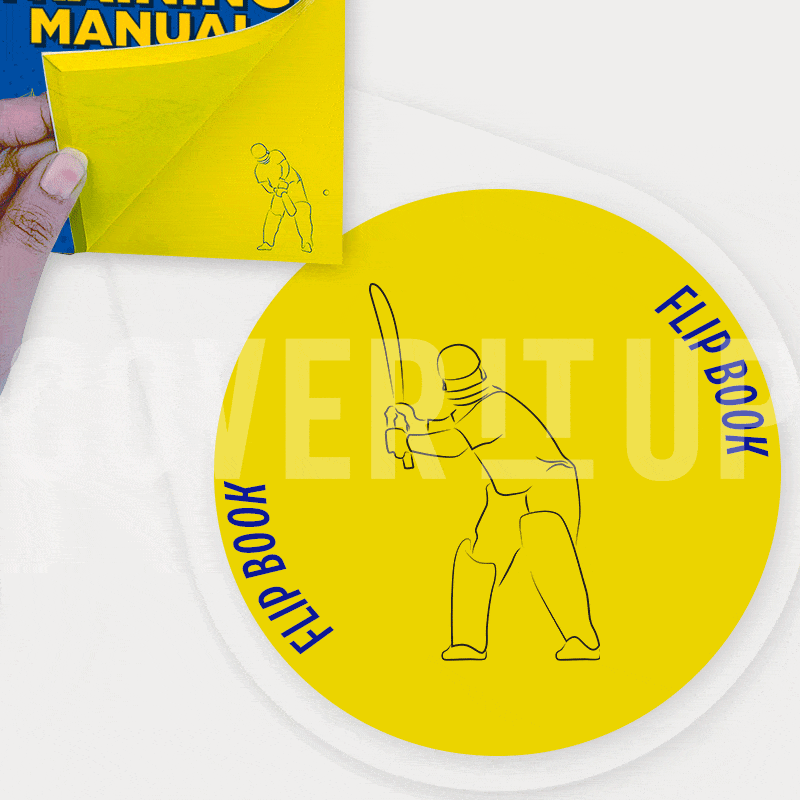 Cover It Up Stationary Official Chennai Super Kings CSK Training Manual Flip Note book