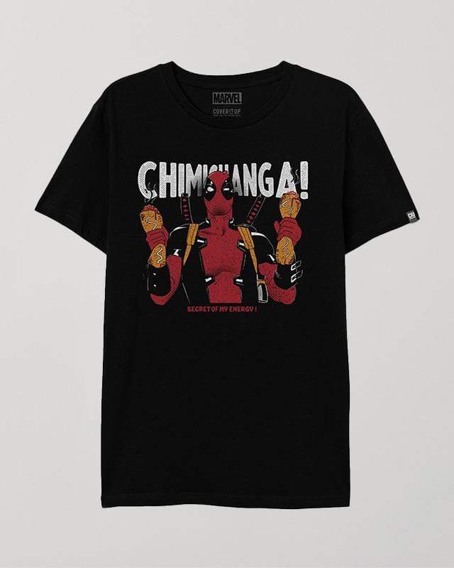 Cover It Up T-Shirt Official Marvel Deadpool Chimichangas T-Shirt