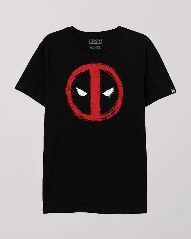 Cover It Up T-Shirt Official Marvel Deadpool Face Logo T-Shirt