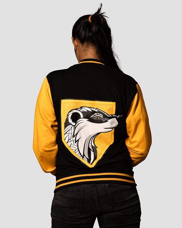 Cover It Up Varsity Style Jacket Official Hufflepuff Harry Potter Varsity Style Jacket