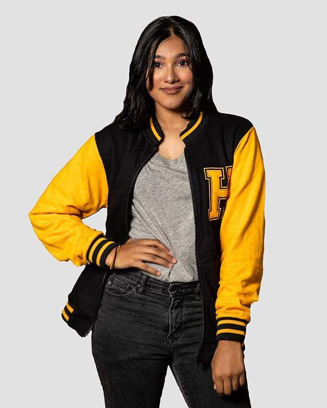 varsity jacket womens - Hufflepuff Harry Potter