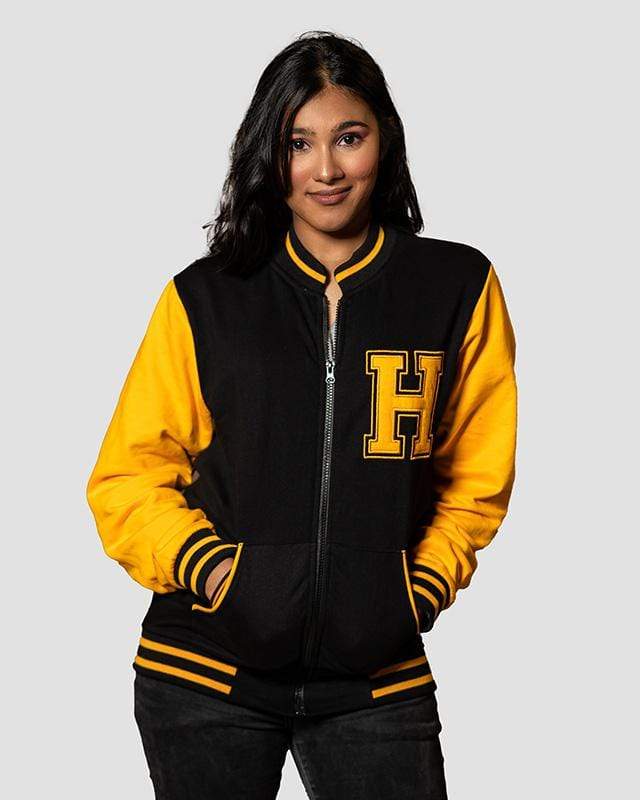 Cover It Up Varsity Style Jacket Official Hufflepuff Harry Potter Varsity Style Jacket