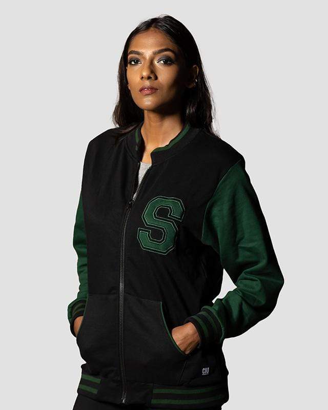 Cover It Up Varsity Style Jacket Official Slytherin Harry Potter Varsity Style Jacket