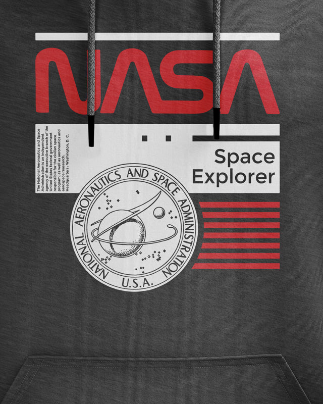 NASA Space Explorer Dark Grey All Season Hoodie