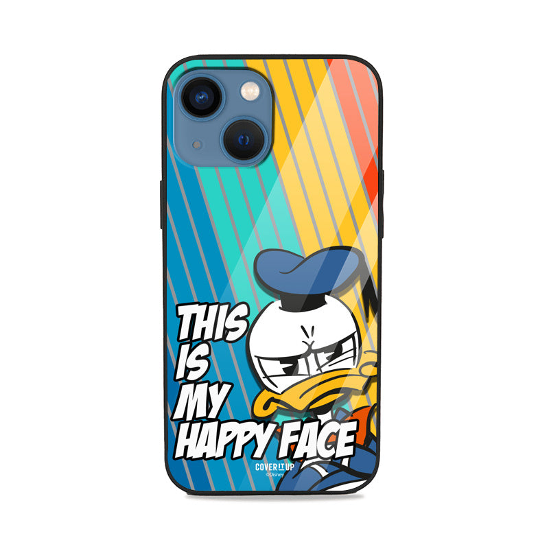 Official Disney Donald Happy Face Glass Cover from coveritup.com