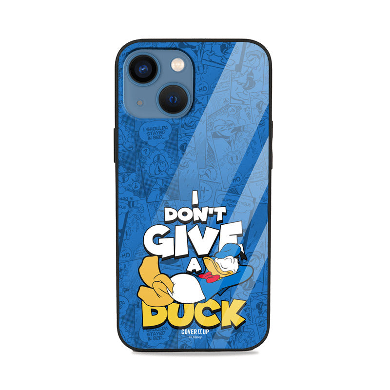Official Disney I Don't Give A Duck Glass Case  from coveritup.com