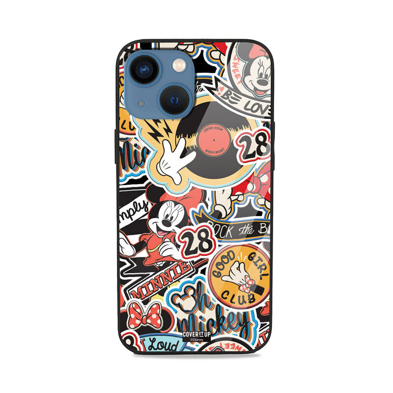 Official Disney Mickey Mouse Stickers Glass Case from coveritup.com