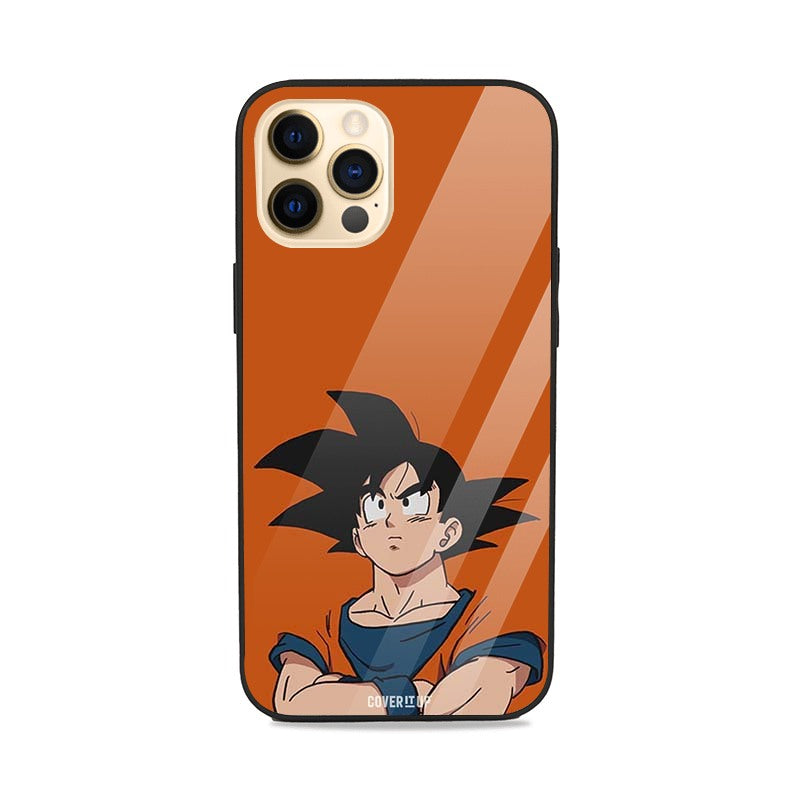  Goku Orange Glass Case