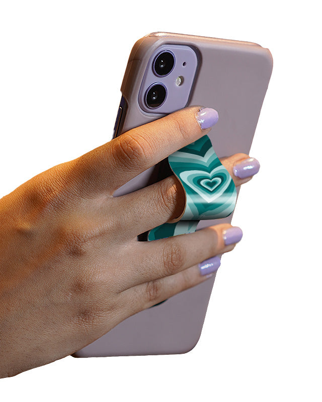 Teal Y2K Slider Phone Grip