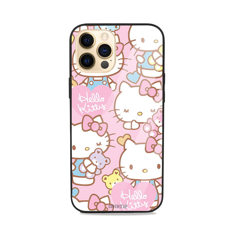 Hello Kitty Glass Case Mobile Phone Cover from coveritup.com