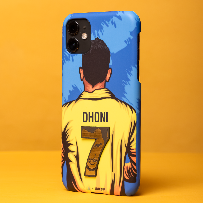 Official Chennai Super Kings Dhoni Yellove 3D Case