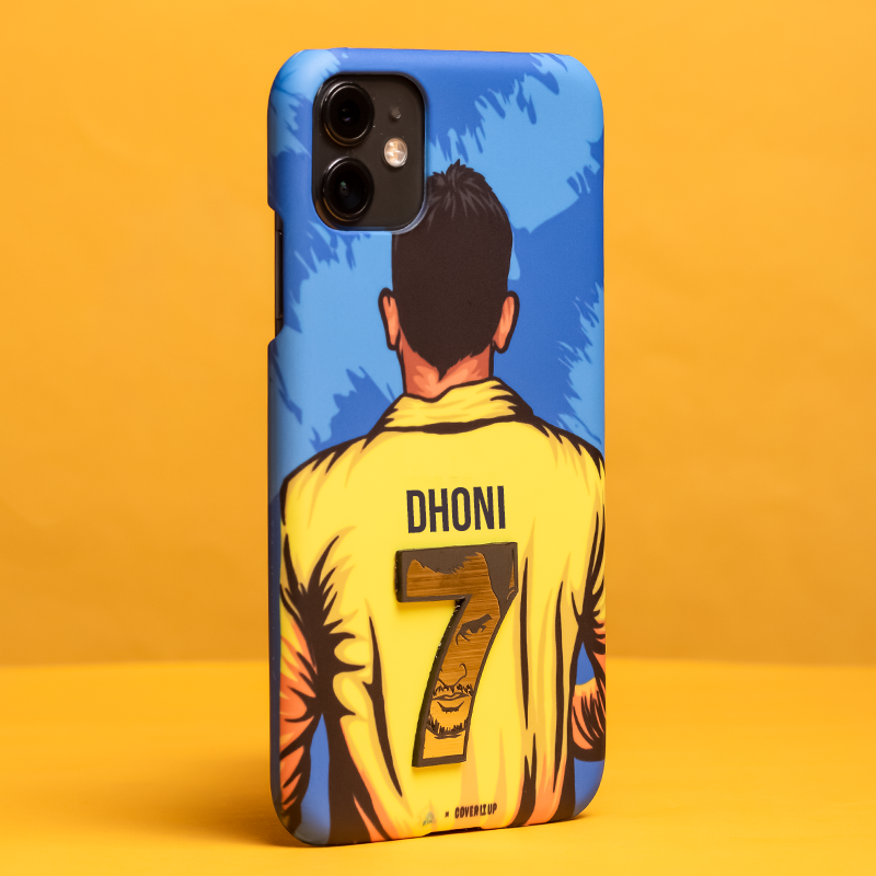 Official Chennai Super Kings Dhoni Yellove 3D Case