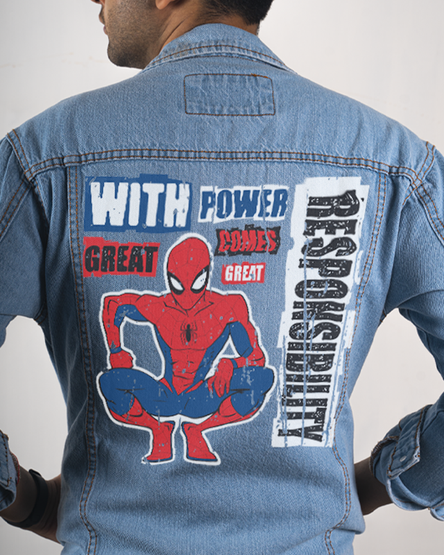 Official Marvel Spider-man Classic Denim Jacket
