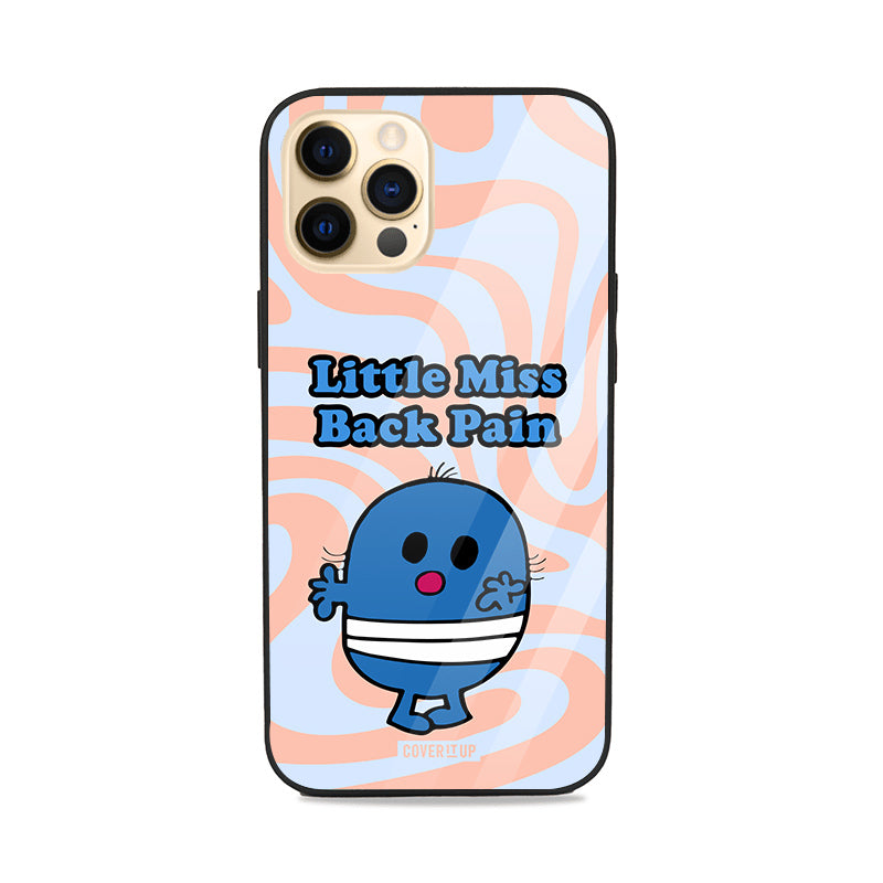 Little Miss Back Pain Glass Case Mobile Cover from coveritup.com