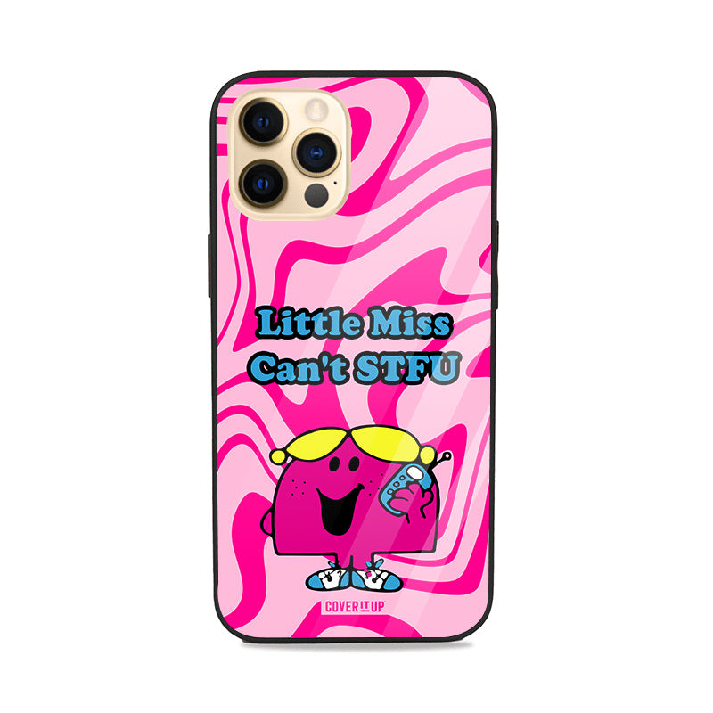 Little Miss Can't STFU Glass Case Mobile Cover from coveritup.com