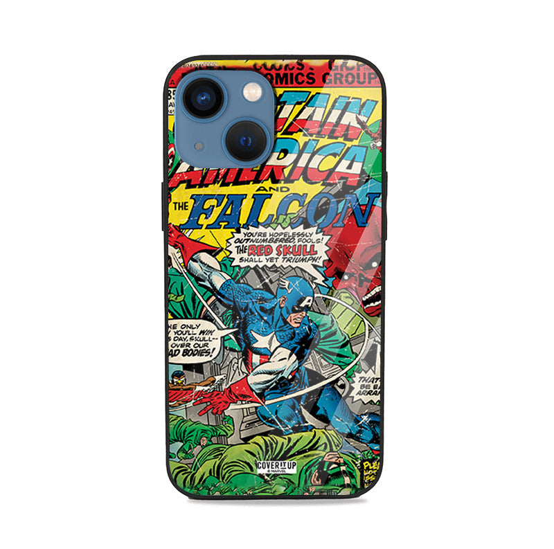 Official Marvel Captain America Falcon Glass Case  from coveritup.com