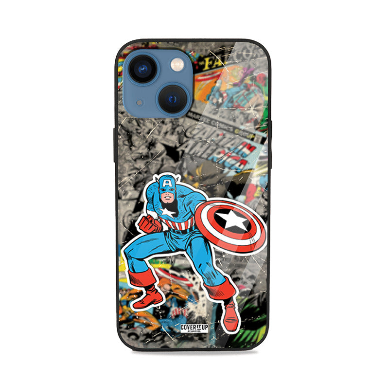 Official Marvel Captain America Glass Case from coveritup.com