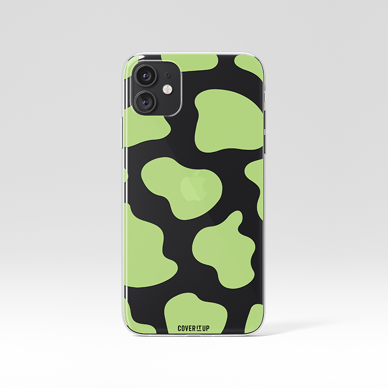 Moo Point Light Green Clear Silicone Case