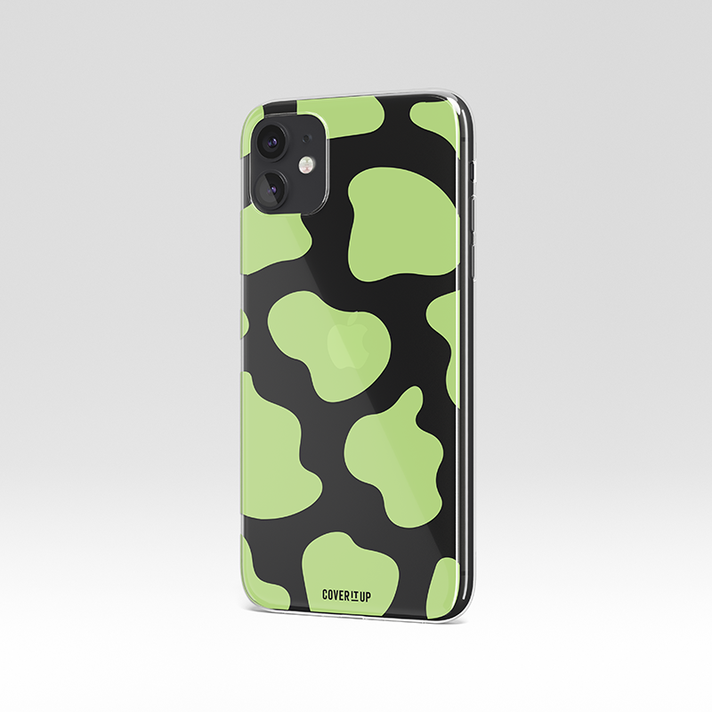 Moo Point Light Green Clear Silicone Case