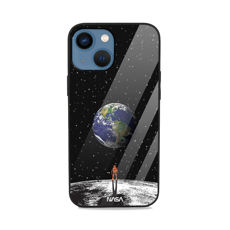 NASA Man On The Moon Glass Case Cover from coveritup.com