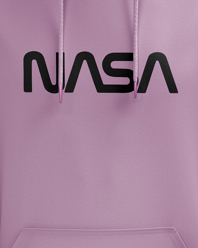 Sale-NASA Worm black Logo Lilac All Season Hoodie