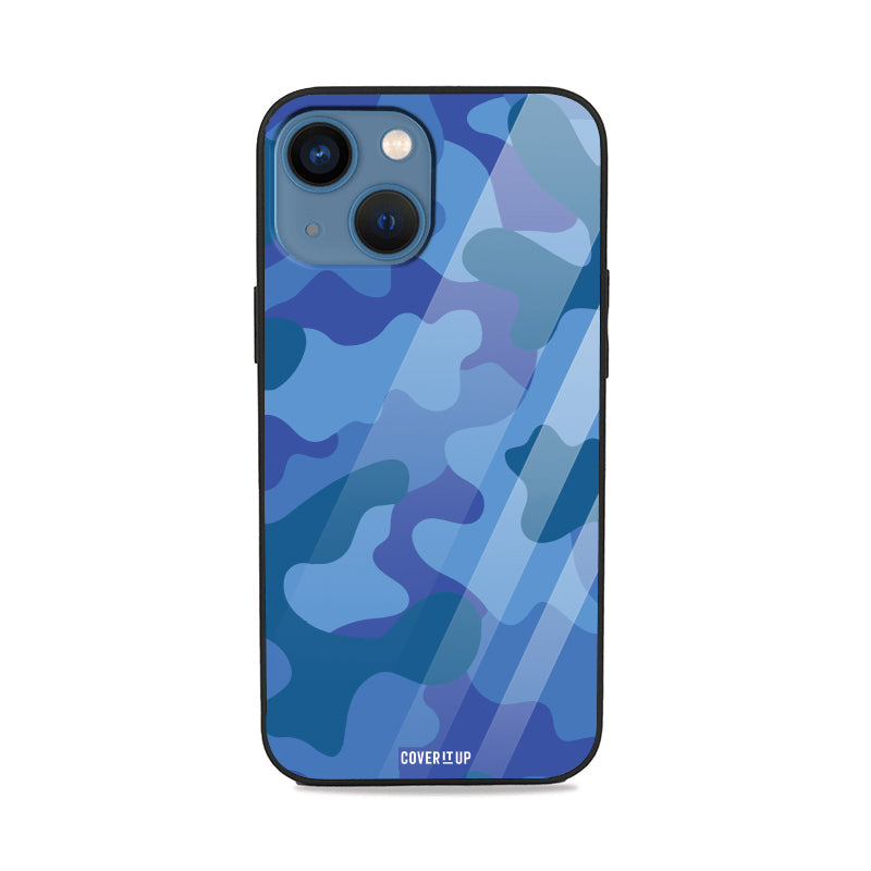 Ocean Camo Glass Case Mobile Phone Cover from coveritup.com