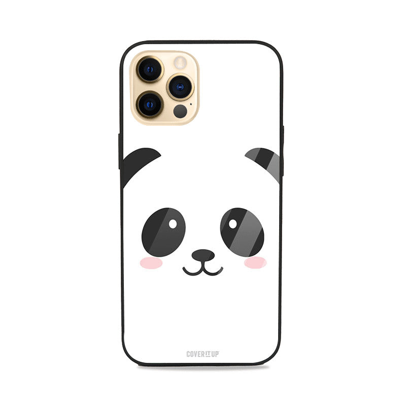 Panda Face Glass Case Mobile Phone Cover from coveritup.com