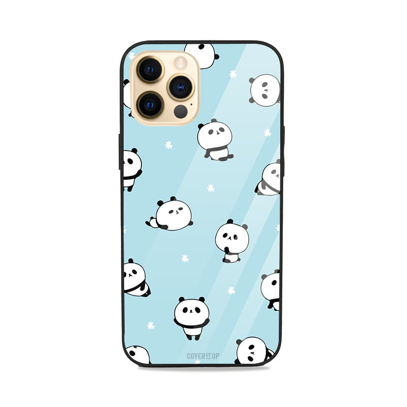 Panda Pattern Glass Case Mobile Phone Cover from coveritup.com