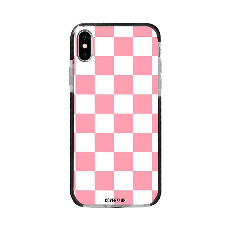  Pink Checked Bumper Case