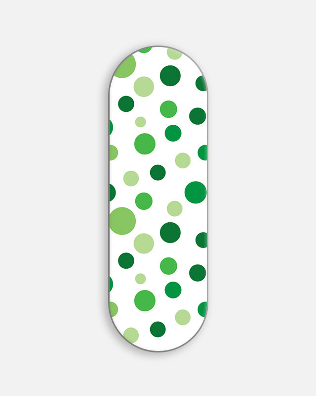Shades Of Green Polka Dots Slider Phone Grip