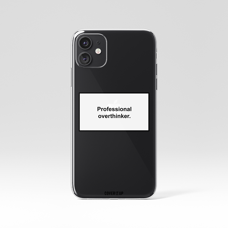 Professional Overthinker Clear Silicone Case