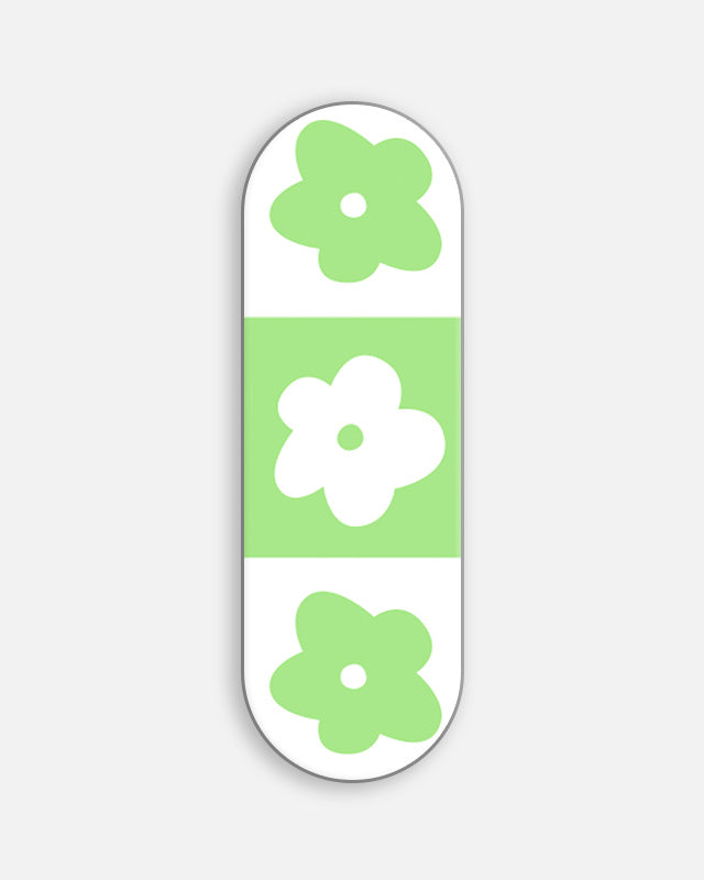Green Flower Y2K Slider Phone Grip